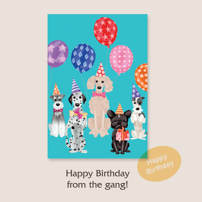 Caspari(カスパリ) Gift Cards – Happy Birthday 2021