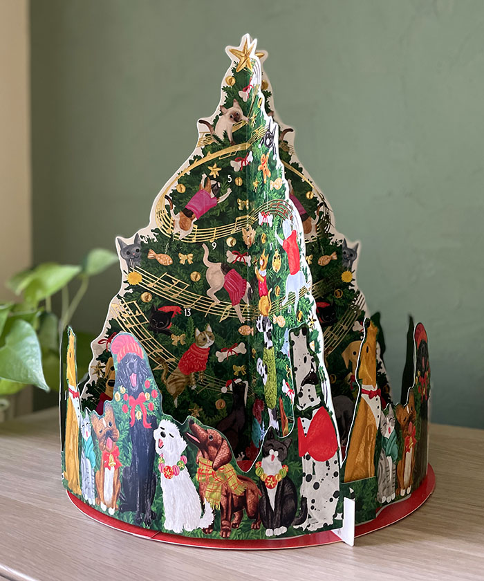 3D Standing Advent Calendar  ~ Pop-up 3D Christmas Tree ~  (Caspari )